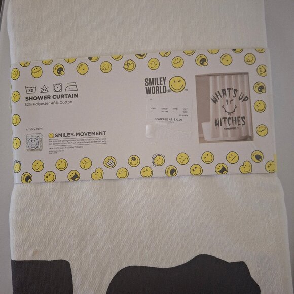 "What's Up Witches" Fabric Shower Curtain - Picture 3 of 3